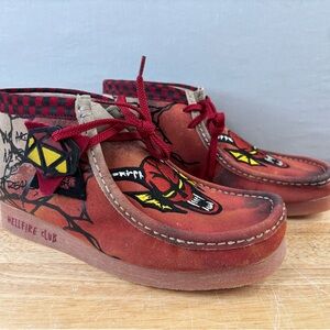 Clarks Wallabee Stranger Things Evo Hellfire Club Shoes Mens 8.5 - Brand New